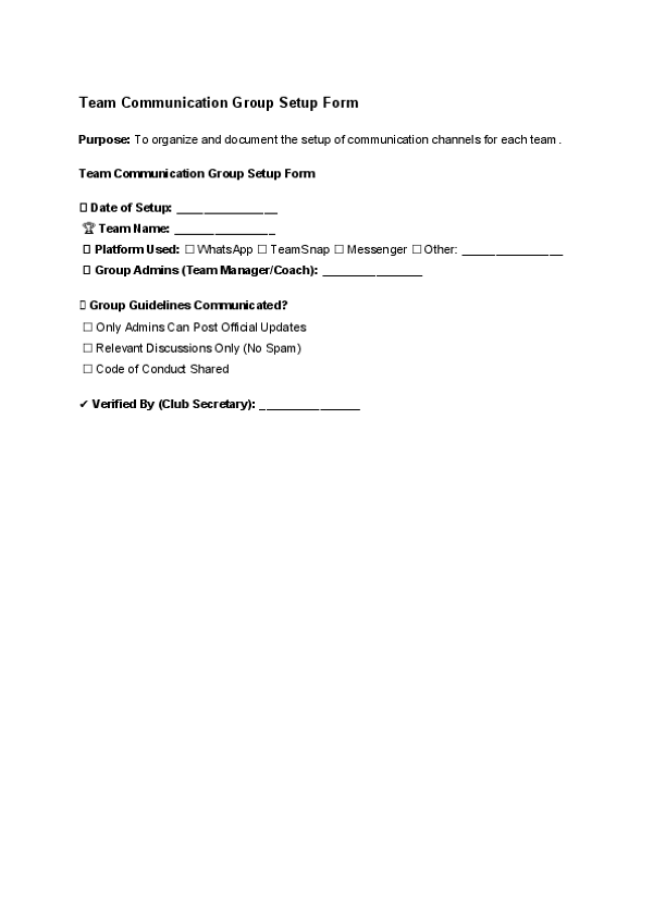Team Communication Group Setup Form.docx