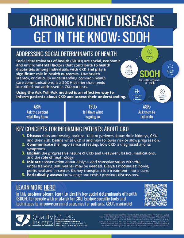 Chronic Kidney Disease Calculator: Get In The Know SDOH