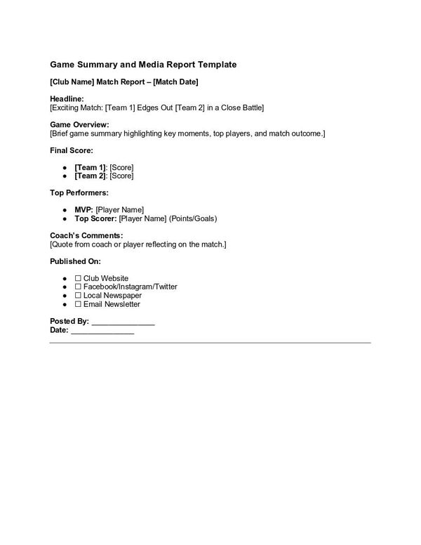 Game Summary and Media Report Template.docx