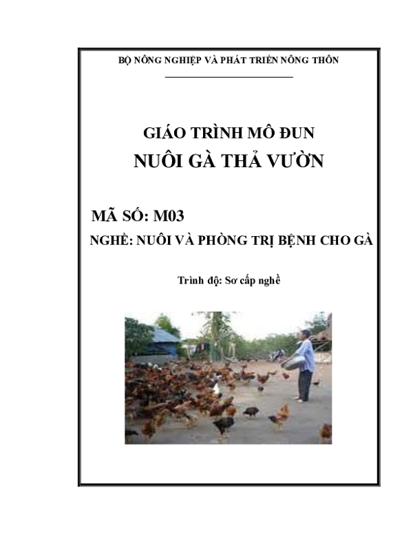 Giáo trình Mô đun Nuôi gà thả vườn.pdf