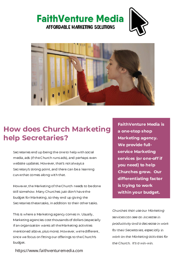 Church Marketing for Secretaries