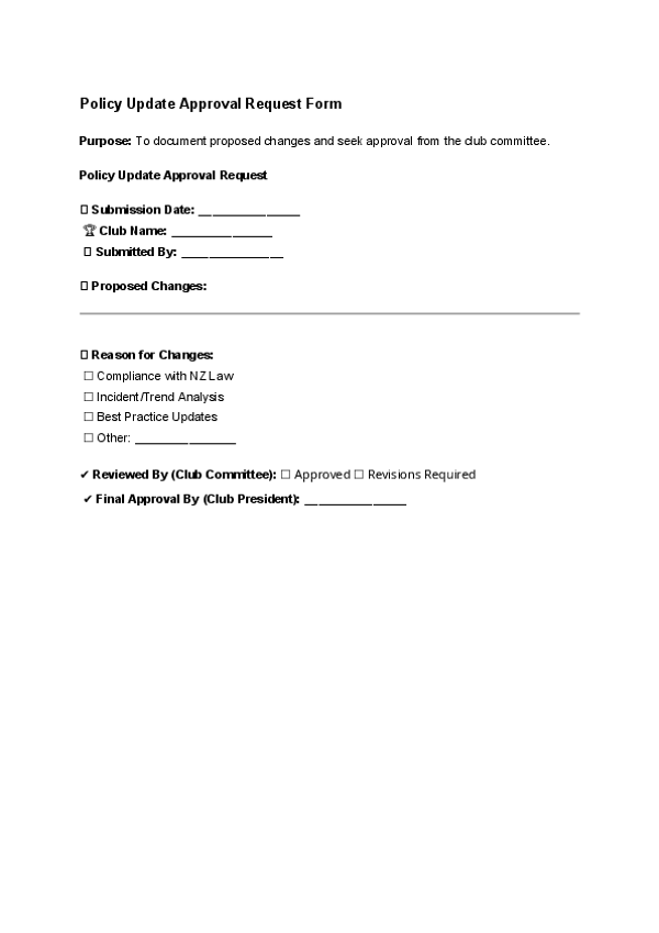 Policy Update Approval Request Form.docx