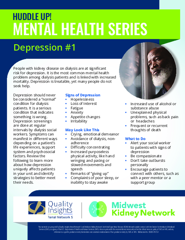 Huddle Up Series: Depression #1