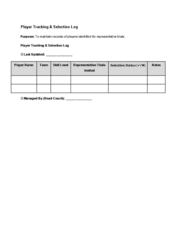 Player Tracking & Selection Log.docx