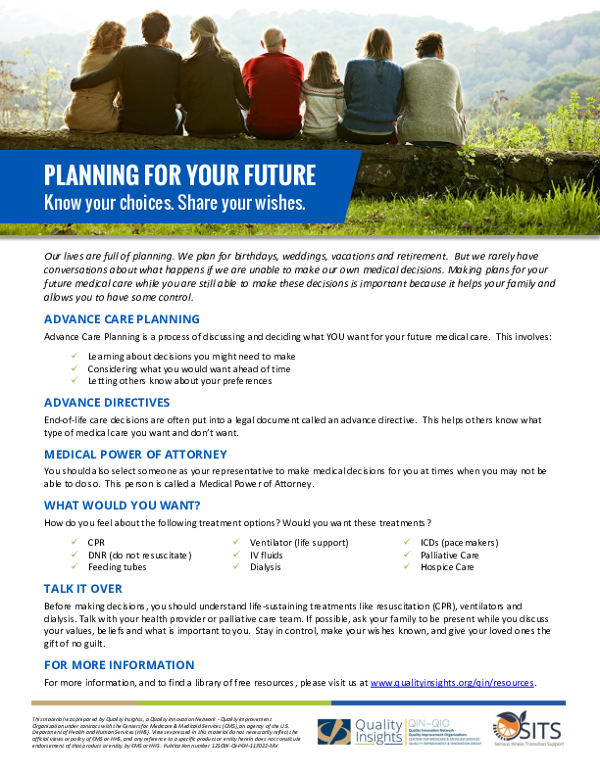 Planning for Your Future: Know Your Choices. Share Your Wishes.