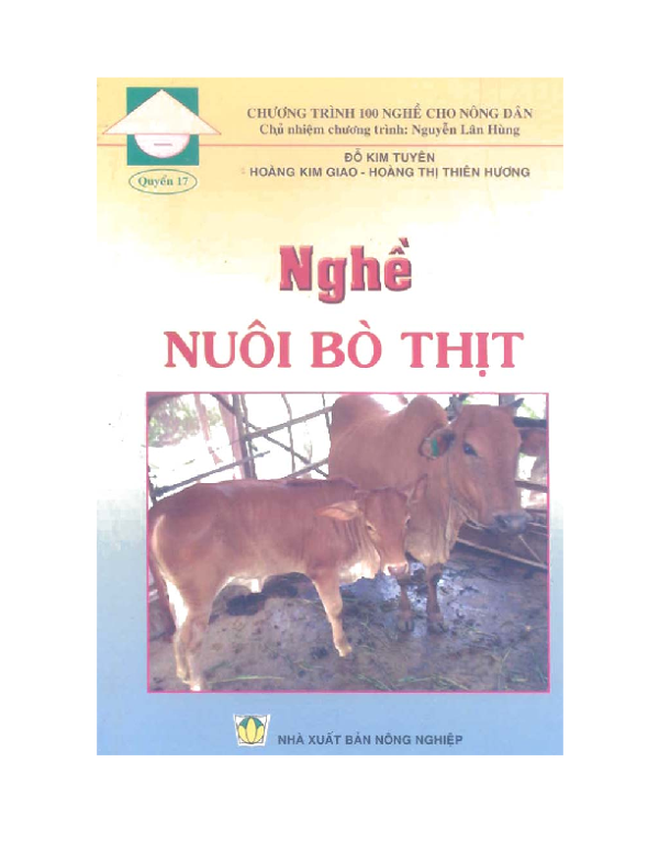 Nghề nuôi bò thịt - Chương trình 100 nghề cho nông dân.pdf