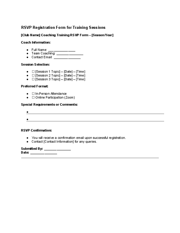 RSVP Registration Form for Training Sessions.docx