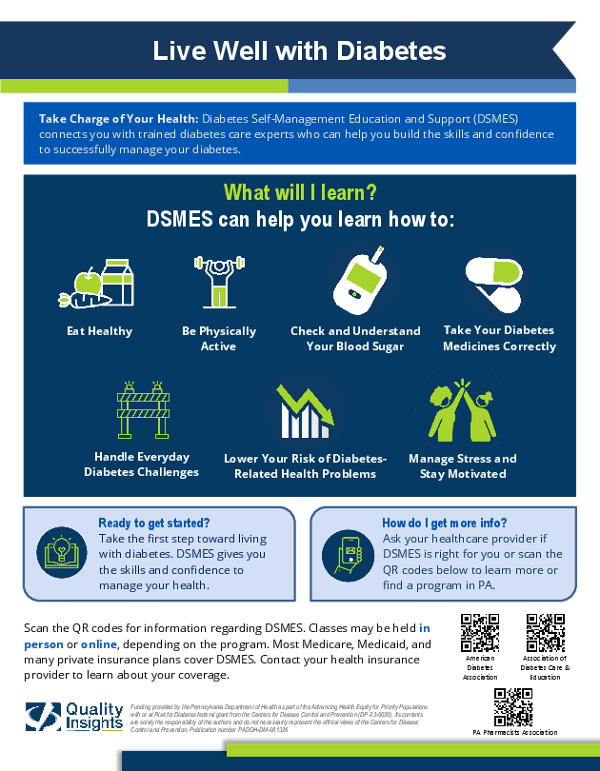 Live Well with Diabetes - Patient Flyer