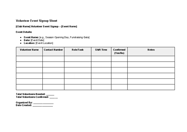 Volunteer Event Signup Sheet.docx
