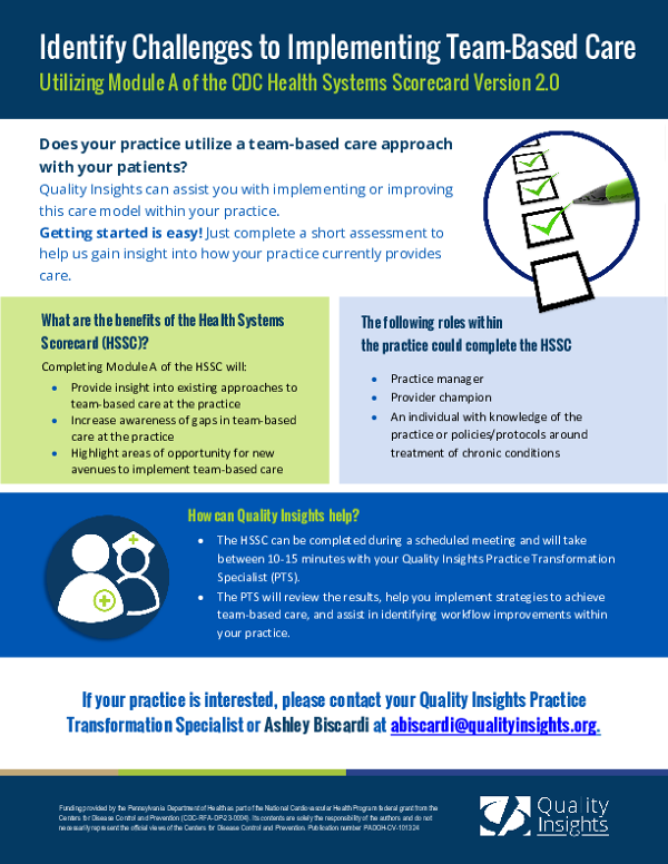CDC Health Systems Scorecard