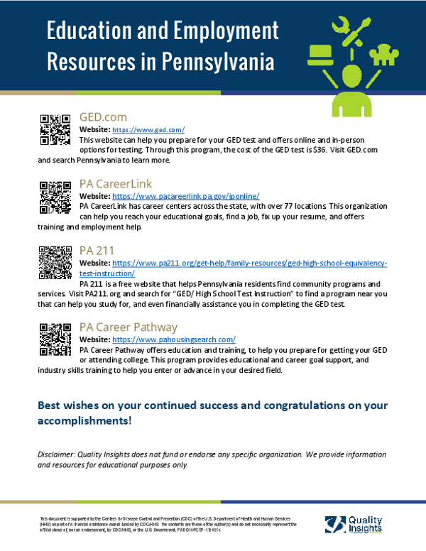 Education & Employment Resources in PA