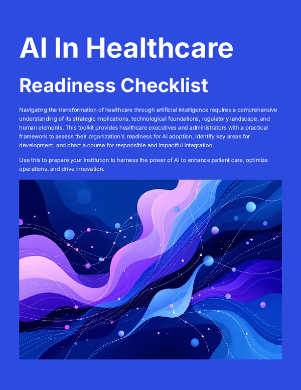 AI In Healthcare Readiness Checklist