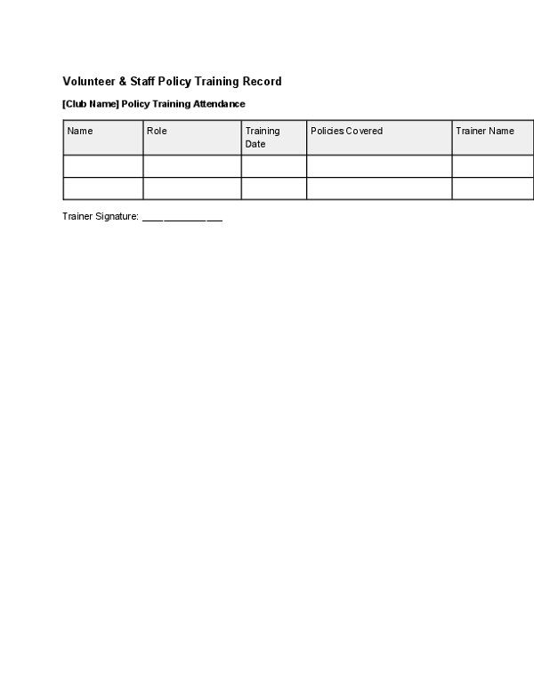 Volunteer & Staff Policy Training Record.docx