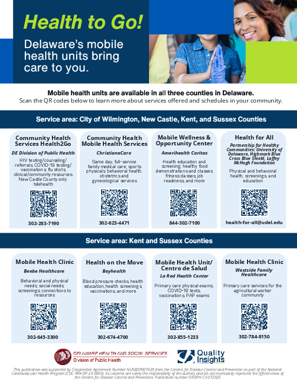 Health to Go! DE's Mobile Health Units