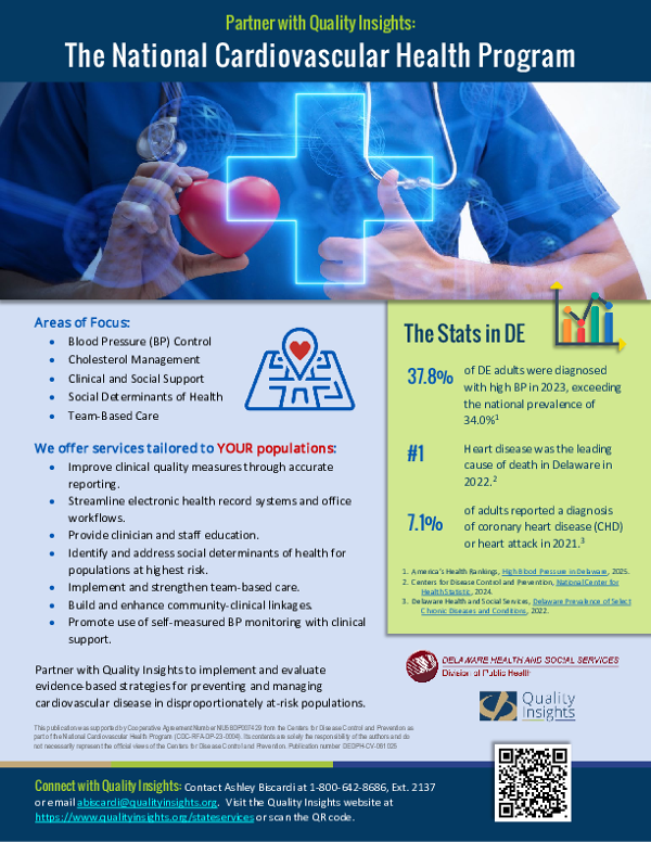 Partner with Quality Insights: The National Cardiovascular Health Program