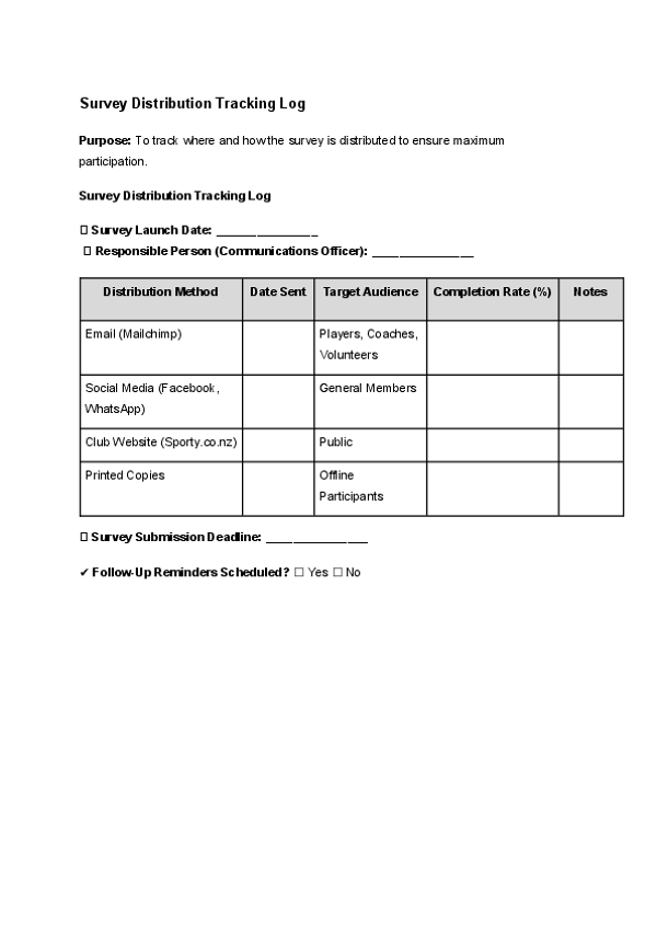Survey Distribution Tracking Log.docx