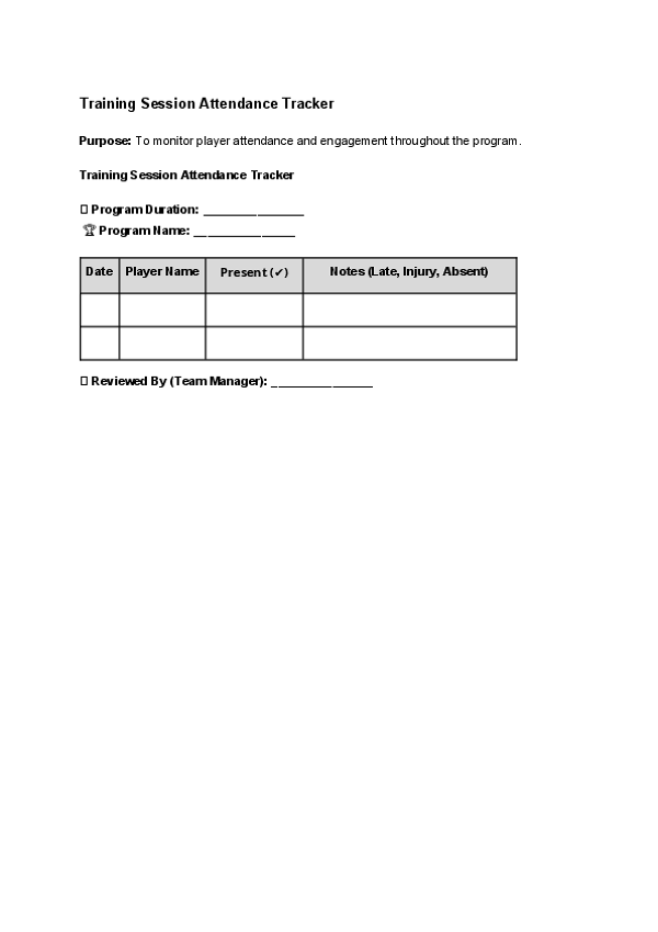 Training Session Attendance Tracker.docx