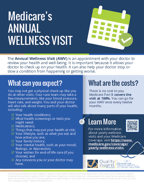 Medicare's Annual Wellness Visit - Beneficiary Flyer