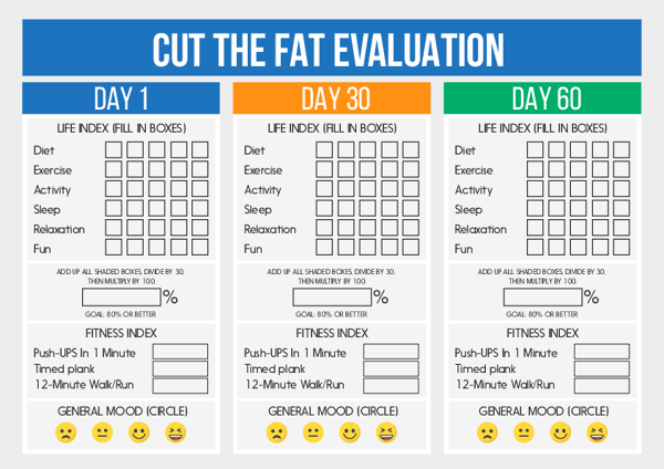 Cut The Fat Before and After Evaluation