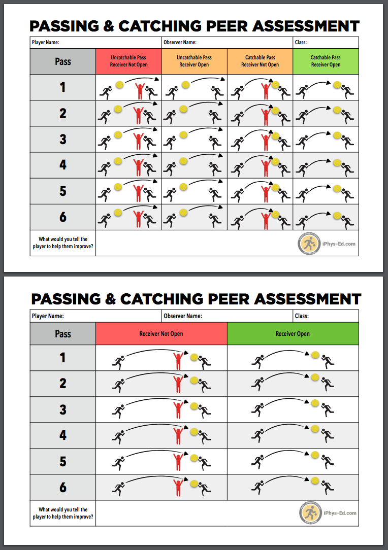Passing & Catching Peer Assessment